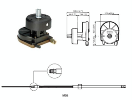 Stuurset | T67 + M58 | 22 Foot | Ultraflex