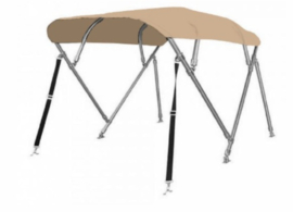 Biminitops | Sunmaster | RVS | 4BOW | Luxury Line | Hoogte 117 cm | Beige