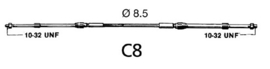 Bedieningskabel | C8 | 08 foot | Ultraflex