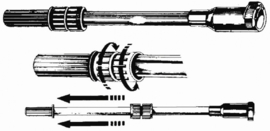 Motorhendelverlenger (Variabel  55 - 95 cm)