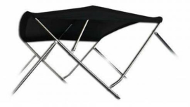 Sunmaster 3 BOW RVS Biminitops Hoogte 117 cm - Kleur Black