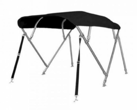 Sunmaster 4 BOW RVS Biminitops Hoogte 117 cm - Kleur Black