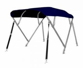 Sunmaster 4 BOW RVS Biminitops Hoogte 117 cm - Kleur Navy