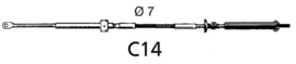 Bedieningskabel | C14 | 12 foot | Ultraflex