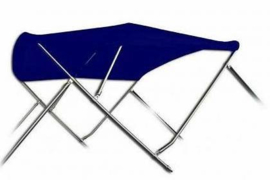 Sunmaster 3 BOW RVS Biminitops Hoogte 117 cm - Kleur Navy