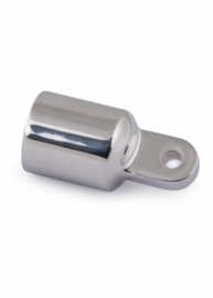 Eindkap buis met oog | RVS | 19 mm