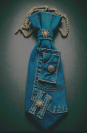 Ketting Stropdas Denim