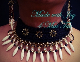 Mai Tai  Choker Made with Joy incl oorbellen