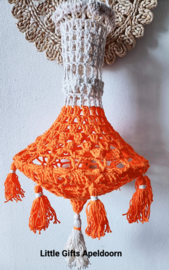 kroonluchters ibiza style oranje/ecru