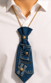 Ketting Stropdas Denim