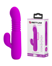 PRETTY LOVE LEOPOLD - THRUSTING RABBIT VIBRATOR