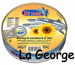 Di nea haring in pekelwater en olie  160 g