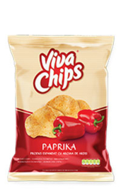 Viva chips cu aroma  de ardei 100 gr