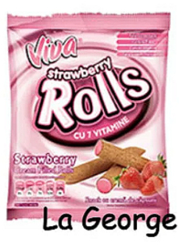 Viva Rolls aardbei  100 gr