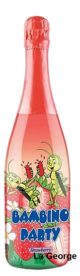 Angelli Bambino Party aardbei Alcohol vrije kinder champagne 750ml