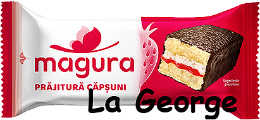 Magura Aardbeien gebakje 35g