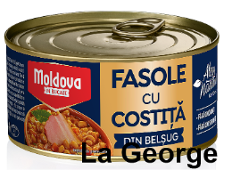 Moldova in Bucate Fasole cu costiță din belșug 300g