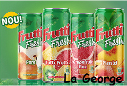 Frutti Fresh Bautura carbogazoasa  Grapefruit blik  0.33 l