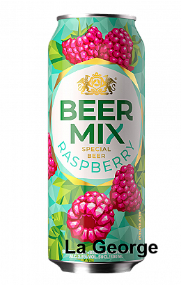 Bere cu zmeură Obolon Beer Mix  2,5 % 0,5L