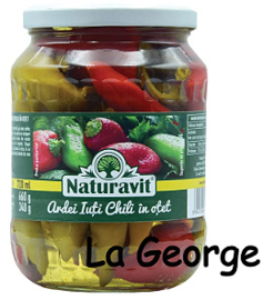 Naturavit hete pepers in azijn  720ml