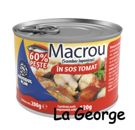 Navodul plin Macrou in sos tomat  200 gr