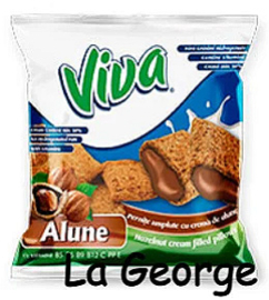 VIVA kussentjes gevuld met hazelnootcrème 200g