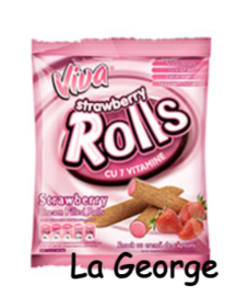 Viva Rolls capsuni  100 gr