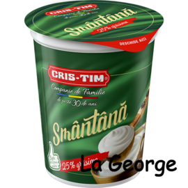 Cris-Tim Smântână 25%  375 gr **