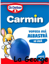 Dr. Oetker Carmin vloeibare blauwe eierverf  voor 10 eieren 5 g