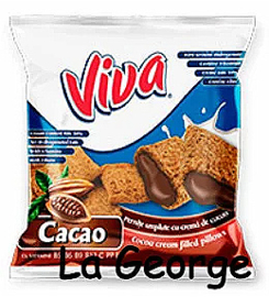 VIVA kussentjes gevuld met cacaocrème 200g