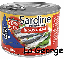 Novadul plin Sardine in tomatensaus  170 g