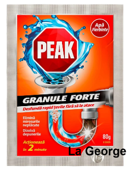Peak Out ontstoppingskorrels voor warm water  80 g