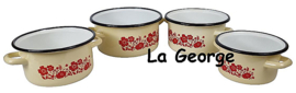 Geëmailleerde pan met oren diameter 25 cm