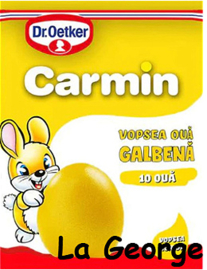 Dr. Oetker Carmin vloeibare gele  eierverf  voor 10 eieren 5 g