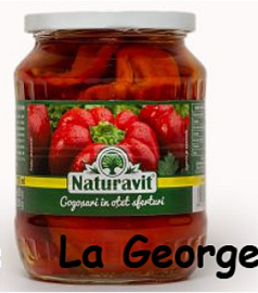 Naturavit gesneden tomatenpaprika in azijn  720ml