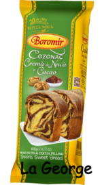 Boromir Cozonac cu Cremă de Nucă și Cacao  400 Gr