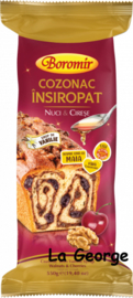 Boromir Cozonac met vanillesiroop - walnoten en kersen 550g
