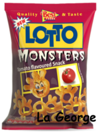 Lotto Monsters met tomatensmaak 75 Gr