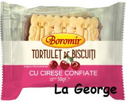 Boromir biscuitcake met gekonfijte kersen 50g