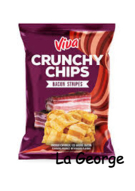 Viva Crunchy Chips cu aromă de bacon 80g