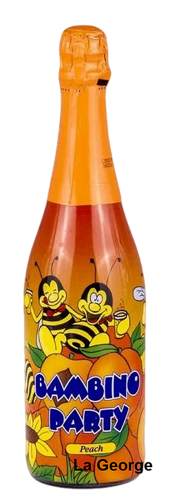 Angelli Bambino Party perzik Alcohol vrije kinder champagne 750ml