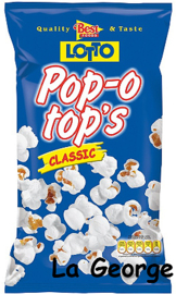 Lotto Popcorn  Pop-o top's Classic gezouten 70 g