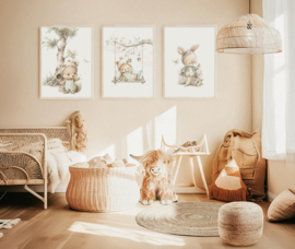 Poster Kleine Bosvriendjes Beertje