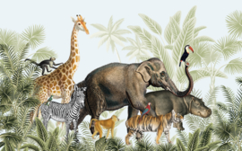 Behang Sample jungle parade