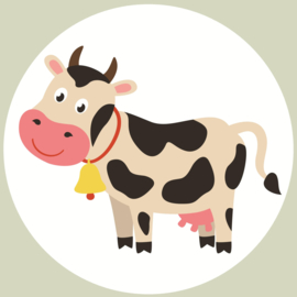 Op De Boerderij Muurcirkel  Set van 5