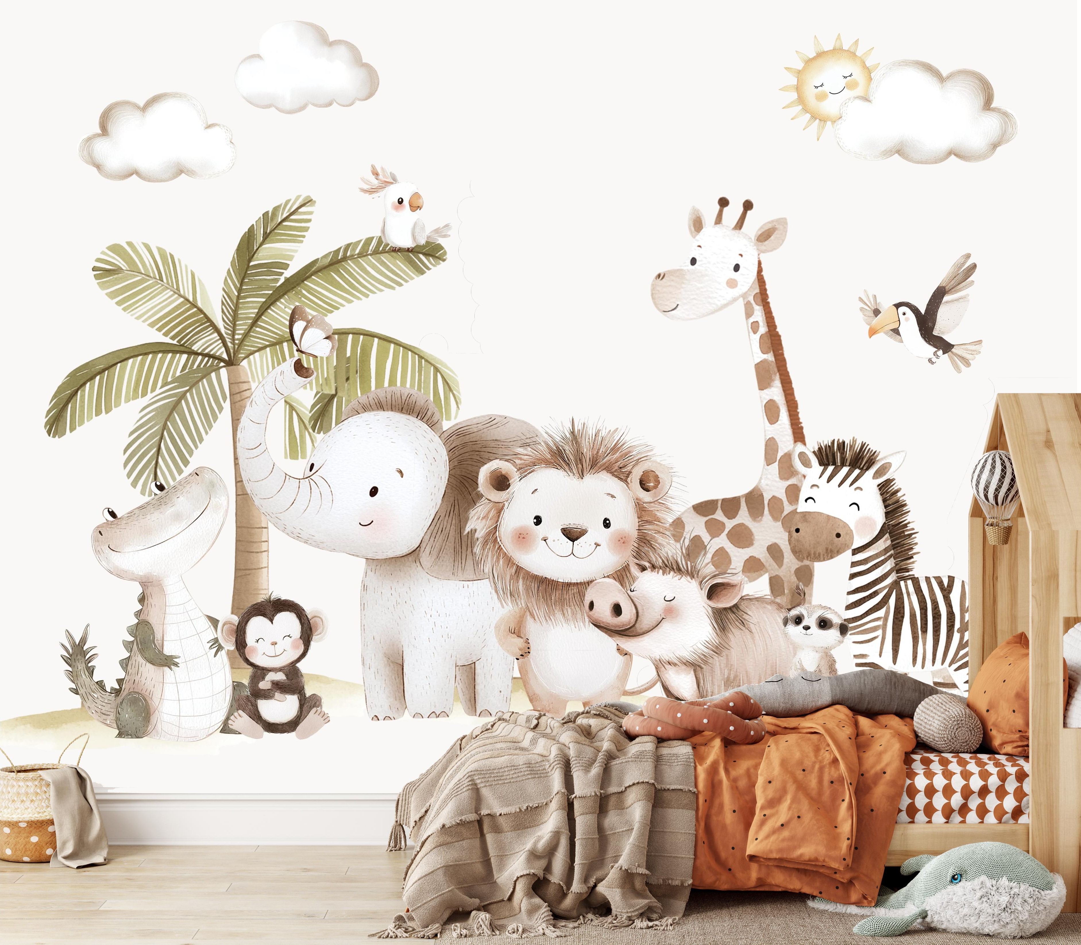 Safari Baby's Behang