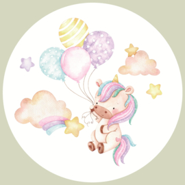 Unicorn Muurcircel Set van 5