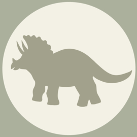 Dino Olijf Muurcirkel  Set van 5