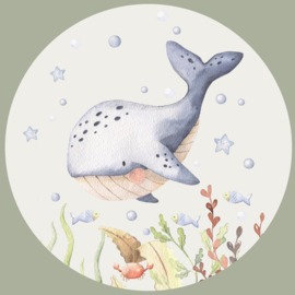 Sea Life -  Onder Waterwereld  Muurcirkel Set van 5