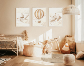 Poster droomvlucht luchtballon